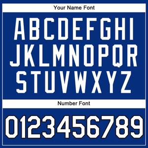 Maillot de baseball authentique personnalisé blanc royal-noir - Product Image 5