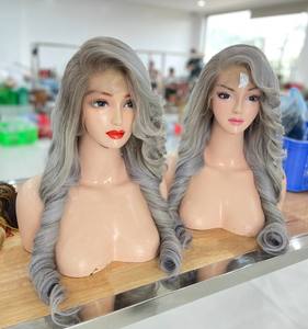 Wigs for Black Women Top Quality Single Donor Hair Bouncy Color Wigs Frontal Lace Vietnamese Human Hair - Product Image 2