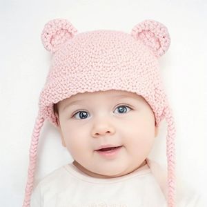 <span class=keywords><strong>Gorro</strong></span> de Fresa de Ganchillo de Lana para Bebé Niña, Venta al por Mayor - Product Image 4