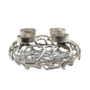 Polished Finished <b>Candlestick</b> Holder with 4 Arms Gold Plated Tableware Wedding Centerpiece Modern Candle Holder for Christmas - Product Image 2