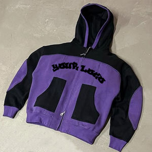 Conjunto Deportivo de Felpa para Hombre, Dos Tonos, Estilo Informal, Holgado, con Capucha y Pantalones Jogger, Unisex, Venta al Por Mayor OEM 2025 - Product Image 2