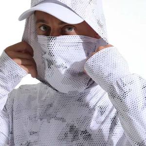 Vêtements de pêche à manches longues à séchage rapide UPF50 + Sweat à capuche de pêche à protection solaire avec conception personnalisée imprimé par sublimation personnalisé - Product Image 6