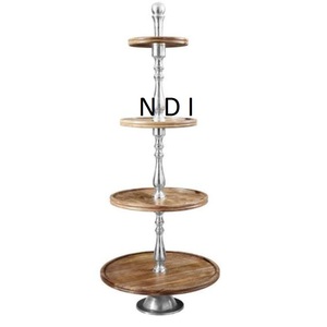 Fiestas DE BODA pastel servidor soporte redondeado taza pastel servidor soporte para plegable pastel servidor soporte - Product Image 1