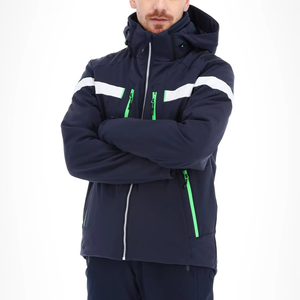 Veste de ski isolée de sport au design personnalisé, légère, imperméable, avec fermeture éclair, veste de snowboard - Product Image 6