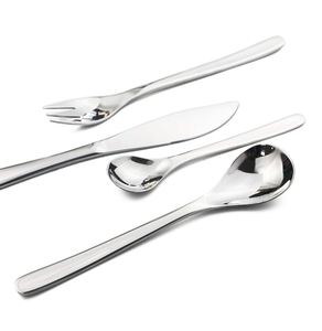 ชุดเครื่องใช้บนโต๊ะอาหารสแตนเลสประกอบด้วยมีดส้อมสำหรับอาหารเย็นและเครื่องใช้บนโต๊ะอาหารชุดช้อนมิเรอร์เหล็ก - Product Image 6