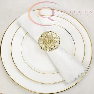 Classic Metal Napkin Rings for Wedding Dining Table Decoration Eco-friendly Luxury Stylish Presentation at Home Professional Use - Product Image 4
