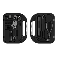 Boîte à outils de style valise 61-en-1 exquise avec tournevis électrique et embouts de précision S2 pour l'assemblage de meubles – Kit cadeau
