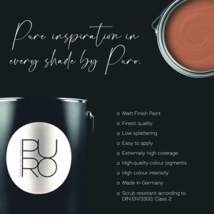 สีกระจายภายในระดับพรีเมียมของเยอรมันสีน้ำตาลเบจเป็นมิตรกับสิ่งแวดล้อมสีเคลือบผนังหรูหราซักได้-5ลิตร - Product Image 2