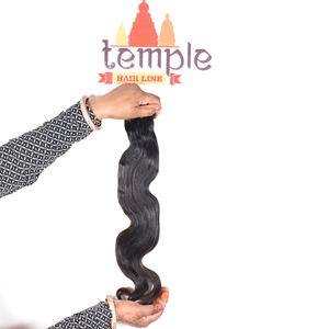 Femmes indiennes brutes 100% cuticule alignée vagues profondes tissage traité naturel noir vierge en gros Extensions de cheveux humains - Product Image 5