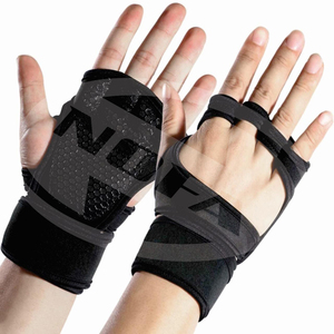 Guantes de gimnasio con logotipo personalizado para hombres, deportes al aire libre, guantes de levantamiento de pesas para entrenamiento - Product Image 1