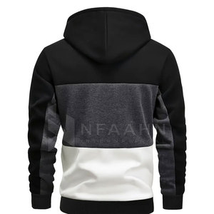 Sudaderas con capucha ligeras de mezcla de algodón de color sólido Nueva llegada Sudaderas con capucha de invierno de calidad premium para hombres - Product Image 2