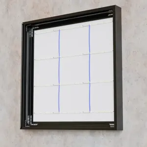 Caja de Luz LED Acrílica de 4x4 Pies, Pantalla Rectangular Transparente, Marco de Aluminio, Material Plástico para Uso en Interiores y Exteriores, Bajo Consumo de Energía - Product Image 4