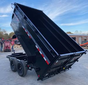 top product 2026 high strength 6×12 10K Dump Trailer Tandem Axle Barn Doors Ramps Single Lift <b>Tarp</b> - Product Image 2