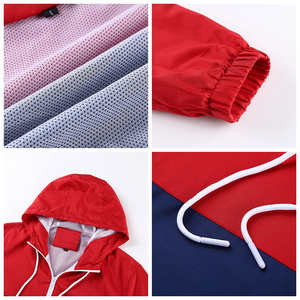 Funny Sporter Hombres Deportes malla transpirable Chaquetas cortavientos Prendas de abrigo Sudadera con capucha cortavientos - Product Image 3