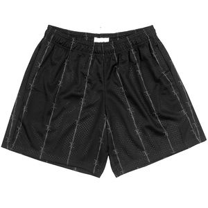 Pantalones cortos de malla de gimnasio de poliéster de doble capa personalizados para hombre, baloncesto de 5 pulgadas, cintura de punto elástica transpirable, baloncesto deportivo de verano - Product Image 2