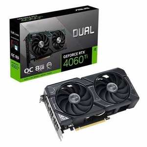 A s u s Dual Ge Force R T X 4060 Ti O8G Gaming GDDR6 GPU DLSS3 G r a p h i c s C a r d 4060ti Ventiladores triples - Product Image 1
