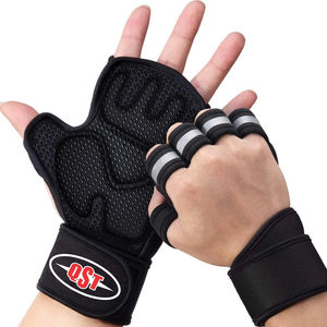 Guantes de Entrenamiento Cruzado de Cuero para Levantamiento de Pesas, Transpirables, con Soporte para Muñeca, para Gimnasio, Fitness y Ejercicio - Product Image 1