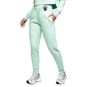 Pantalons de survêtement super doux populaires pour femmes, légers, athlétiques, avec taille élastique, devant plat, équipement de jogging d'hiver - Product Image 1