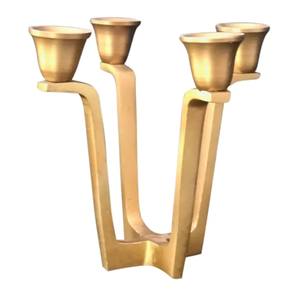 Portavelas de aluminio rústico de estilo antiguo Acabado texturizado único para decoración navideña Interiores tradicionales para el hogar Romántico - Product Image 3