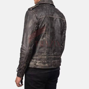 L'usine fournit directement des vestes en cuir en détresse pour hommes 2025 veste d'hiver en détresse hommes en cuir en détresse grande taille - Product Image 2