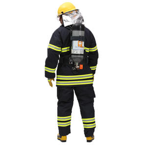 Traje de Bombero Reflectante de Aramida, Uniforme de Cuerpo Completo, Ropa de Trabajo, Ropa de Seguridad para Entrenamiento de Rescate contra Incendios, Equipo de Rescate de Emergencia - Product Image 4