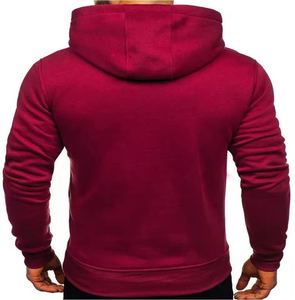 Sweat-shirts à capuche unisexes en coton mélangé, basiques décontractés pour l'hiver, vente chaude, logo personnalisé, polaire, nouveau best-seller - Product Image 2