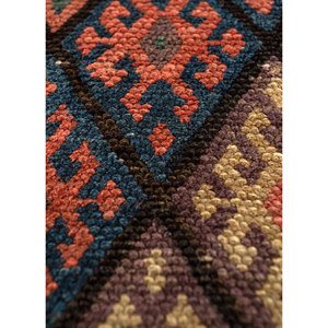 พรมขนสัตว์ถักมือ Kiaan Paem-1300 สีเบจและสีน้ำตาล ลายเรขาคณิต สำหรับห้องนั่งเล่น วัยรุ่น ทางเข้าบ้าน และโถงทางเดิน - Product Image 3