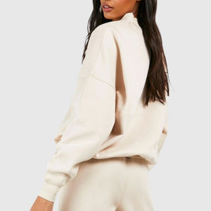 Chaqueta Deportiva para Mujer con Cierre de Cremallera, Tela Elástica Cómoda, Ropa Casual, Chándal con Diseño de Logotipo Personalizable y Manga Larga - Product Image 5