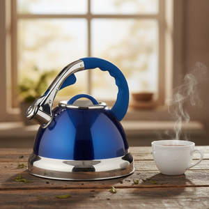 European 2.5L Hotel Water <strong>Kettle</strong> Customized Sound Modern Flat Bottomed Coffee <strong>Kettle</strong> Natural Color Metal Handle Horn - Product Image 5