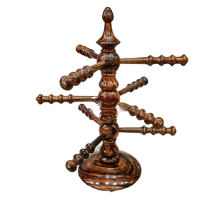 Soporte de Bangal de madera tradicional de Pakistán en tamaño personalizado, hermoso soporte de Churian para artesanía en madera, soporte de Bangal para artesanía en madera - Product Image 5