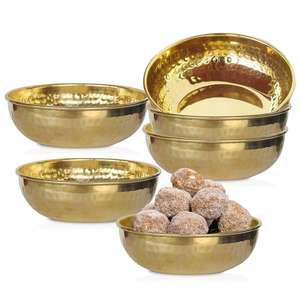 Ensemble de bols à fruits en laiton poli de qualité supérieure avec Katori pour les fêtes durables et légers fournisseur en gros de l'Inde - Product Image 5