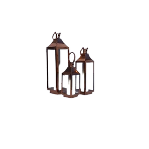 Stylish Small Metal and <b>Glass</b> <b>Lantern</b> Christmas Decoration Metal <b>Lanterns</b> for Home Decor and Christmas Decoration - Product Image 1