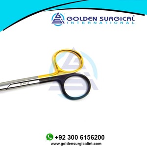 Ciseaux chirurgicaux Goldman-Fox Supercut, 5 pouces avec inserts TC avec ciseaux médicaux en finition satinée non éblouissante - Product Image 4