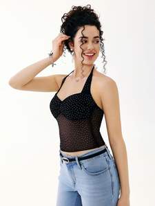 Women Activewear Running Sport Bra Seamless Halter Neck Gym Fitness Bra Sexy Backless Yoga Wear <b>Support</b> Workout <b>Crop</b> <b>Top</b> - Product Image 4