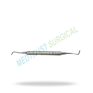 Ochsenbein Four Chisel, instrument chirurgical dentaire à double extrémité en acier inoxydable pour la chirurgie parodontale et buccale - Product Image 4