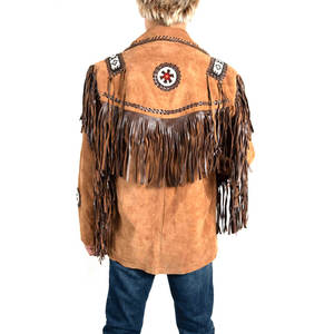 Wholesale Best Selling Custom Design Winter Canvas Casual Streetwear Style Men's <b>Fringe</b> <b>Jacket</b> Quick Dry Breathable Horn Button - Product Image 2