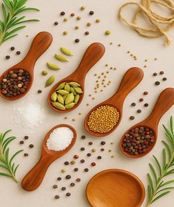 New Style Wholesale Handmade Heat Resistant Kitchen Condiments Soup Coffee Tea Honey Dessert Acacia Wooden <b>Spoon</b> - Product Image 1