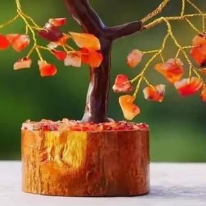 Suministro al por mayor de árbol de piedras preciosas cornalina para la riqueza o la suerte o la meditación y el equilibrio de energía espiritual para la venta - Product Image 3