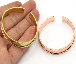 Brass <b>Bracelet</b> Handmade Brass Copper <b>Magnetic</b> Cuff and Charm <b>Bracelets</b> Modern Design Piece - Product Image 1