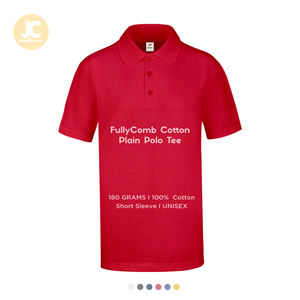 LEFONSE Entièrement peigné 100% coton uni pour Polo Tee Casual Unisex Style avec design solide 180 Grammes Poids du tissu - Product Image 1