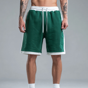 Streetwear Jogging Sweat <b>Shorts</b> <b>Men</b> High Drawstring Waist Loose Fit <b>Fleece</b> <b>Shorts</b> <b>Men's</b> 400 GSM Sweat <b>Shorts</b> <b>Mens</b> - Product Image 2