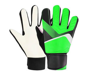 Guantes de Portero de Fútbol Profesionales para Exteriores, Transpirables, Impermeables, de Cuero Negro de Alta Calidad, Diseño Ajustable Antideslizante, Rojo - Product Image 2
