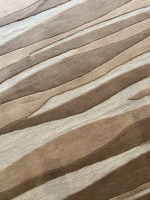 Tapis fait main en laine de Nouvelle-Zélande, en grès, à poils épais, anti-déchirure, anti-taches, tufté à la main, motif abstrait, pour maison moderne