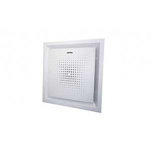 Diffuseur carré en plastique ABS blanc Tecnosystemi pour climatiseur avec écran perforé, produit pour systèmes HVAC - Product Image 1