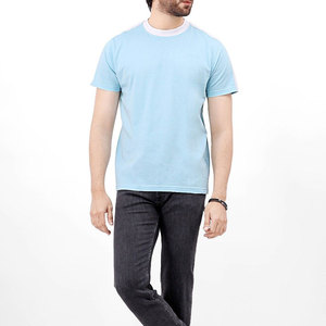 Camiseta de verano más vendida para hombre, camiseta de Color sólido/diseño personalizado con cuello redondo, ropa informal para hombre - Product Image 1