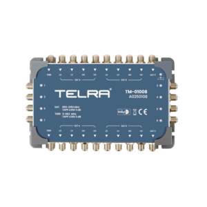 Commutateur satellite Telra TM-01008 10 entrées 8 sorties DiSEqC 2.0, commutateur en cascade Quattro LNB, système de parabole centralisée en métal 12V - Product Image 3