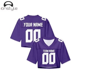 Camiseta corta de fútbol personalizada para mujer, Camiseta corta ligera transpirable con sublimación, camisetas deportivas con nombre personalizado, equipo con número - Product Image 6