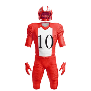 Uniforme Reversible Personalizado de Fútbol Americano, Conjunto de Gran Tamaño para Adultos, Secado Rápido, Transpirable, Impreso, Tarifas Al por Mayor Cortas - Product Image 3