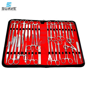 Kit básico de tijeras, fórceps, porta agujas, mango de bisturí, instrumentos quirúrgicos todo en uno de SUAVE SURGICAL INSTRUMENTS - Product Image 2