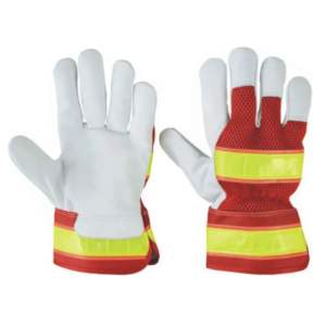 Gants de travail en cuir de vache grain hommes de protection ménagers portent des gants de sécurité industriels chauds et épais en coton tendance - Product Image 1